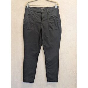 Banana Republic Black Utility Style Pants Women Size 10 Cotton‎ Blend Cargo